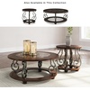 image:imageSignature Design by Ashley Round Coffee Table Faux Marble 42Inch