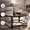 image:imageSignature Design by Ashley Round Coffee Table Faux Marble 42Inch