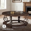 image:imageSignature Design by Ashley Round Coffee Table Faux Marble 42Inch