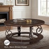 image:imageSignature Design by Ashley Round Coffee Table Faux Marble 42Inch