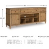 image:imageSignature Design by Ashley Sharlance 81 Wood TV Stand for TVs up to 93Light Brown