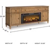 image:imageSignature Design by Ashley Sharlance 81 Wood TV Stand for TVs up to 93Light Brown