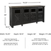 image:imageSignature Design by Ashley TV Stand Console 74inch Farmhouse Living RoomFarmhouse