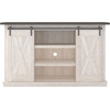 image:imageSignature Design by Ashley TV Stand with Storage 54 Farmhouse Barn DoorWhitewash