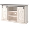 image:imageSignature Design by Ashley TV Stand with Storage 54 Farmhouse Barn DoorWhitewash