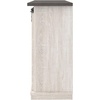 image:imageSignature Design by Ashley TV Stand with Storage 54 Farmhouse Barn DoorWhitewash