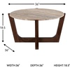 image:imageSignature Design by Ashley Tanidore Coffee Table 36 Inch Round Marble