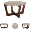 image:imageSignature Design by Ashley Tanidore Coffee Table 36 Inch Round Marble