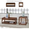 image:imageSignature Design by Ashley Trenmour MidCentury Modern Coffee Table with 1 Drawer Lower Open Shelf and Casters Light Brown