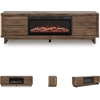 image:imageSignature Design by Ashley Trinell Electric Fireplace TV Stand 60InchBrown