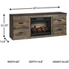 image:imageSignature Design by Ashley Trinell Electric Fireplace TV Stand 60InchBrown