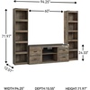 image:imageSignature Design by Ashley Trinell Electric Fireplace TV Stand 60InchBrown