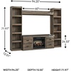 image:imageSignature Design by Ashley Trinell Electric Fireplace TV Stand 60InchBrown