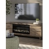 image:imageSignature Design by Ashley Trinell Electric Fireplace TV Stand 60InchBrown