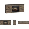 image:imageSignature Design by Ashley Trinell Electric Fireplace TV Stand 60InchBrown
