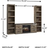 image:imageSignature Design by Ashley Trinell Electric Fireplace TV Stand 60InchBrown