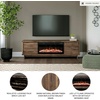 image:imageSignature Design by Ashley Trinell Electric Fireplace TV Stand 60InchBrown