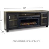 image:imageSignature Design by Ashley Willowton 3Piece Entertainment Center TV StandBlackBrown