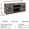 image:imageSignature Design by Ashley Willowton 3Piece Entertainment Center TV StandGrey