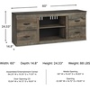 image:imageSignature Design by Ashley Willowton 3Piece Entertainment Center TV StandNatural Brown