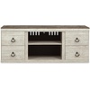 image:imageSignature Design by Ashley Willowton 3Piece Entertainment Center TV StandWhitewash