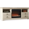image:imageSignature Design by Ashley Willowton 3Piece Entertainment Center TV StandWhitewash