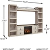 image:imageSignature Design by Ashley Willowton 3Piece Entertainment Center TV StandWhitewash