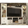 image:imageSignature Design by Ashley Willowton 3Piece Entertainment Center TV StandWhitewash