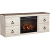 image:imageSignature Design by Ashley Willowton 3Piece Entertainment Center TV StandWhitewash