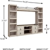 image:imageSignature Design by Ashley Willowton 3Piece Entertainment Center TV StandWhitewash
