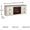 image:imageSignature Design by Ashley Willowton 3Piece Entertainment Center TV StandWhitewash