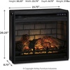 image:imageSignature Design by Ashley Willowton 3Piece Entertainment Center TV StandWhitewash