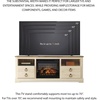 image:imageSignature Design by Ashley Willowton 3Piece Entertainment Center TV StandWhitewash