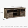 image:imageSignature Design by Ashley Willowton 64 Coastal TV Stand WhitewashBrown