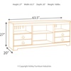 image:imageSignature Design by Ashley Willowton 64 Coastal TV Stand WhitewashWhite Wash