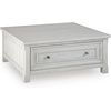 image:imageSignature Design by Ashley Wood LiftTop Coffee Table with Storage BrownAntique White