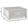 image:imageSignature Design by Ashley Wood LiftTop Coffee Table with Storage BrownAntique White