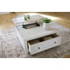 image:imageSignature Design by Ashley Wood LiftTop Coffee Table with Storage BrownAntique White