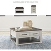 image:imageSignature Design by Ashley Wood LiftTop Coffee Table with Storage BrownDark Brown  Light Gray