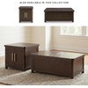image:imageSignature Design by Ashley Wood LiftTop Coffee Table with Storage BrownDark Brown