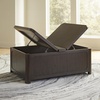 image:imageSignature Design by Ashley Wood LiftTop Coffee Table with Storage BrownDark Brown