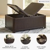 image:imageSignature Design by Ashley Wood LiftTop Coffee Table with Storage BrownDark Brown