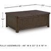 image:imageSignature Design by Ashley Wood LiftTop Coffee Table with Storage BrownDark Brown