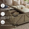 image:imageSignature Design by Ashley Wood LiftTop Coffee Table with Storage BrownGrayish Brown