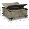 image:imageSignature Design by Ashley Wood LiftTop Coffee Table with Storage BrownGrayish Brown