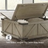 image:imageSignature Design by Ashley Wood LiftTop Coffee Table with Storage BrownGrayish Brown
