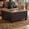 image:imageSignature Design by Ashley Wood LiftTop Coffee Table with Storage BrownLight Brown  Black