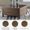 image:imageSignature Design by Ashley Wood LiftTop Coffee Table with Storage BrownLight Brown