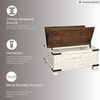image:imageSignature Design by Ashley Wood LiftTop Coffee Table with Storage BrownWhite