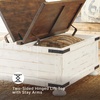 image:imageSignature Design by Ashley Wood LiftTop Coffee Table with Storage BrownWhite